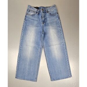 J.‎ Crew Jeans Womens 27 Blue Rayner Wide Leg Crop Capri Medium Wash Denim